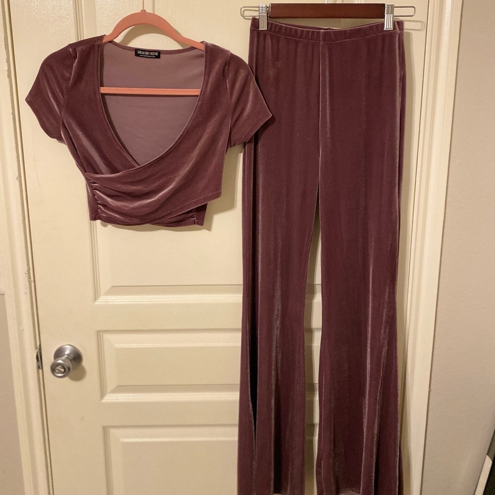 Velvet Fashion Nova 2 piece set